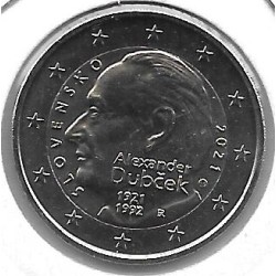 Monedas - Euros - 2€ - Eslovaquia - SC - 2021 - Alexander Dubcek