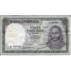 Billetes - Europa - Portugal - 163 - MBC - 1960 - 20 Escudos - num ref:P06391