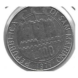 Monedas - Europa - San Marino - 69 - Año 1977 - 100 Liras