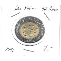 Monedas - Europa - San Marino - 269 - 1991 - 500 liras