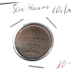 Monedas - Europa - San Marino - 13 - 1938 - 10 ctm