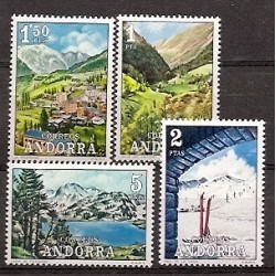 Sellos - Países - Andorra - Correo Español - Series completas - 1972 - 073/076 - **