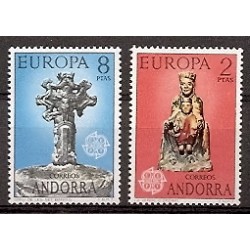 Sellos - Países - Andorra - Correo Español - Series completas - 1974 - 089/090 - **