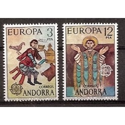 Sellos - Países - Andorra - Correo Español - Series completas - 1975 - 097/098 - **