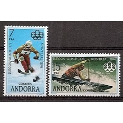 Sellos - Países - Andorra - Correo Español - Series completas - 1976 - 104/05 - **