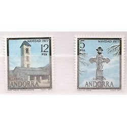 Sellos - Países - Andorra - Correo Español - Series completas - 1977 - 110/111 - **