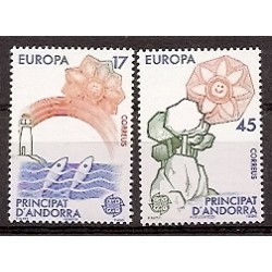 Sellos - Países - Andorra - Correo Español - Series completas - 1986 - 191/92 - **