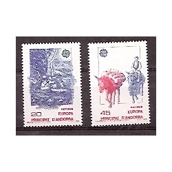 Sellos - Países - Andorra - Correo Español - Series completas - 1988 - 204/05 - **