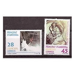 Sellos - Países - Andorra - Correo Español - Series completas - 1993 - 236/37 - **