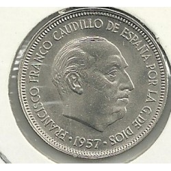 Monedas - España - Estado Español (18-VII-1936 / 20 - 005 pesetas - 308 - Año 1957*59