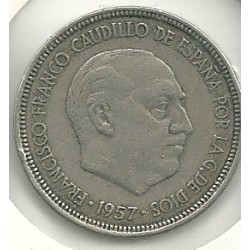 Monedas - España - Estado Español (18-VII-1936 / 20 - 005 pesetas - 311 - Año 1957*62