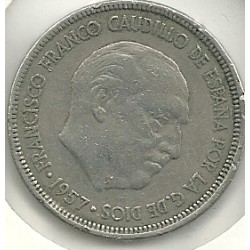 Monedas - España - Estado Español (18-VII-1936 / 20 - 005 pesetas - 312 - Año 1957*63