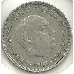 Monedas - España - Estado Español (18-VII-1936 / 20 - 005 pesetas - 316 - Año 1957*67