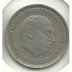 Monedas - España - Estado Español (18-VII-1936 / 20 - 005 pesetas - 318 - Año 1957*69