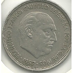 Monedas - España - Estado Español (18-VII-1936 / 20 - 005 pesetas - 320 - Año 1957*71