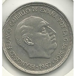 Monedas - España - Estado Español (18-VII-1936 / 20 - 005 pesetas - 323 - Año 1957*74