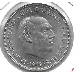 Monedas - España - Estado Español (18-VII-1936 / 20 - 005 pesetas - 304 - Año 1949*19*50