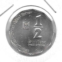 Monedas - Asia - Israel - 180 - 1987 - 1/2 new sheqel - plata