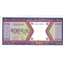 Billetes - Africa - Mauritania - 4i - sc - 1999 - 100 ouguiya - Num.ref: 33201872