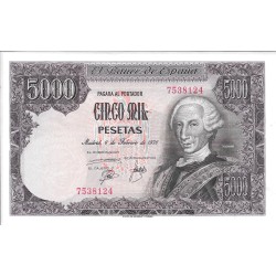 Billetes - EspaÃ±a - Juan Carlos I (1975 - 2014) - 5000 ptas - 525 - sc - 1976 - Num.ref: 7538124