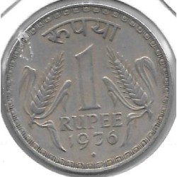 Monedas - Asia - India - 78.1 - Año 1976 - Rupia