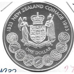 Monedas - Oceania - Nueva Zelanda - 53a - 1983 - dolar - plata