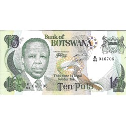 Billetes - Africa - Botswana - 20a - SC - 1999 - 10 pula - Num.ref: 046706