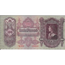 Billetes - Europa - Hungria - 98 - sc - 1930 - 100 Pengo - Num.ref: 000219