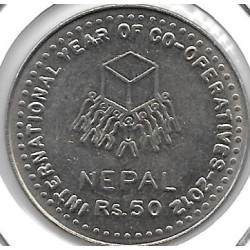 Monedas - Asia - Nepal - 1206 - Año 2011 - 50 Rupias