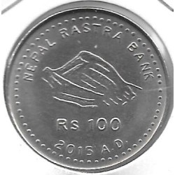 Monedas - Asia - Nepal -  - 2015 - 100 Rupias