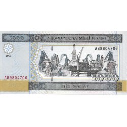 Billetes - Asia - Azerbaiyan - 23 - S/C - Año 2001 - 1000 Manat - num ref: AB9804706