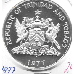 Monedas - America - Trinidad Tobago - 35a - 1977 - 5 dolares - plata