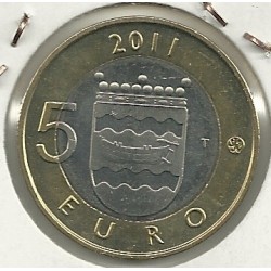 5€ - Finlandia - Año 2011 - Escudo con barca