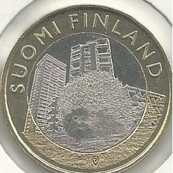 Monedas - Euros - 5€ - Finlandia - Año 2015 - Erizo