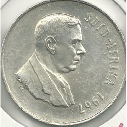 Monedas - Africa - Sudáfrica - 72.2 - Año 1967 - Rand