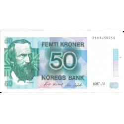 Billetes - Europa - Noruega - 42 - SC - 1987 - 50 coronas - Num.ref:2103059950