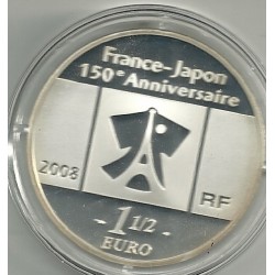 Monedas - Euros - 1 - 5 € - Francia - Año 2008 - Francia/Japon