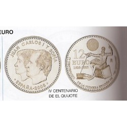 12€ - España - 005 - Año 2005 - IV centenario de el quijote