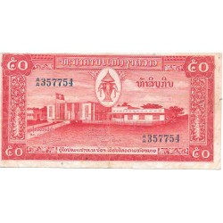 Billetes - Asia - Laos - 5 - MBC - Año 1957 - 50 Kip - num ref: 357754