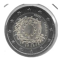 Monedas - Euros - 2€ - Estonia - Año 2015 - Bandera