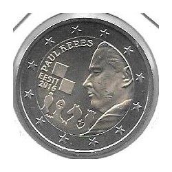 Monedas - Euros - 2€ - Estonia - Año 2016 - Paul Keres