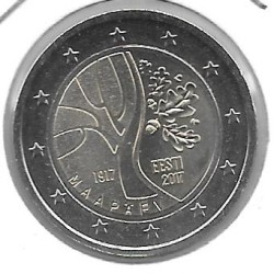 Monedas - Euros - 2€ - Estonia - Año 2017 - Camino Independencia - Roble