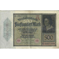 Billetes - Europa - Alemania - 073 - mbc - Año 1922 - 500 marcos