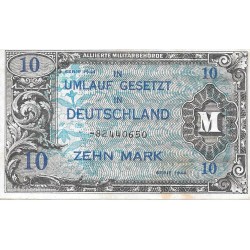 Billetes - Europa - Alemania - 194 - MBC+ - 1944 - 10 Marcos - Ocup. Aliada - num ref: 82440650