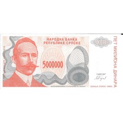 Billetes - Europa - Bosnia - 156 - sc - 1993 - 5000000 dinara - ref: 1286003