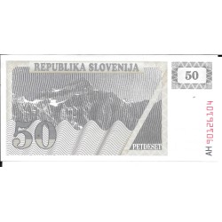 Billetes - Europa - Eslovenia - 5 - sc - 1990 - 50 tolarjev - Num.ref: AH90126104