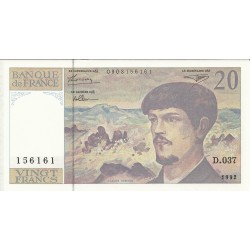 Billetes - Europa - Francia - 151F - sc - Año 1992 - 20 francos