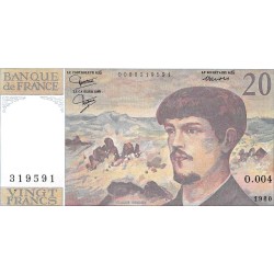 Billetes - Europa - Francia - 151a - mbc - Año 1980 - 20 francos - ref: 319591