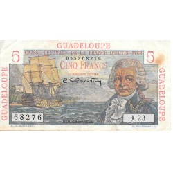 Billetes - Europa - Francia - 31 - BC+ - Año 1947-49 - Guadalupe - 5 Francos - num ref: 68276