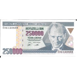 Billetes - Europa - Turquia - 207 - ebc+ - 1970 - 250000 liras - Num.ref: E04140859